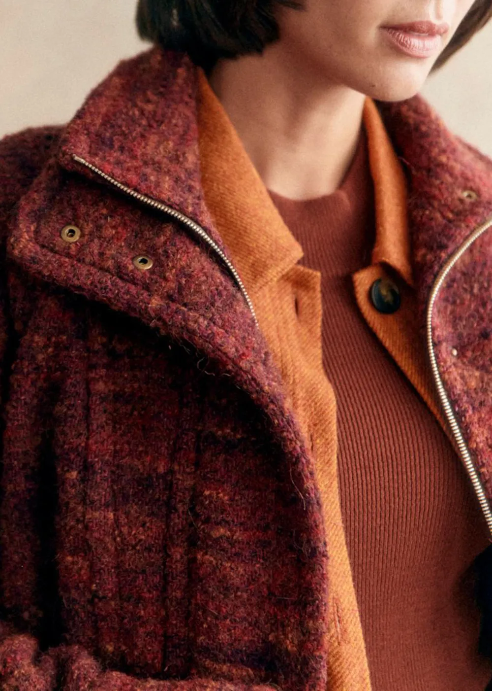 Heavy Wool Mid-Length Coat