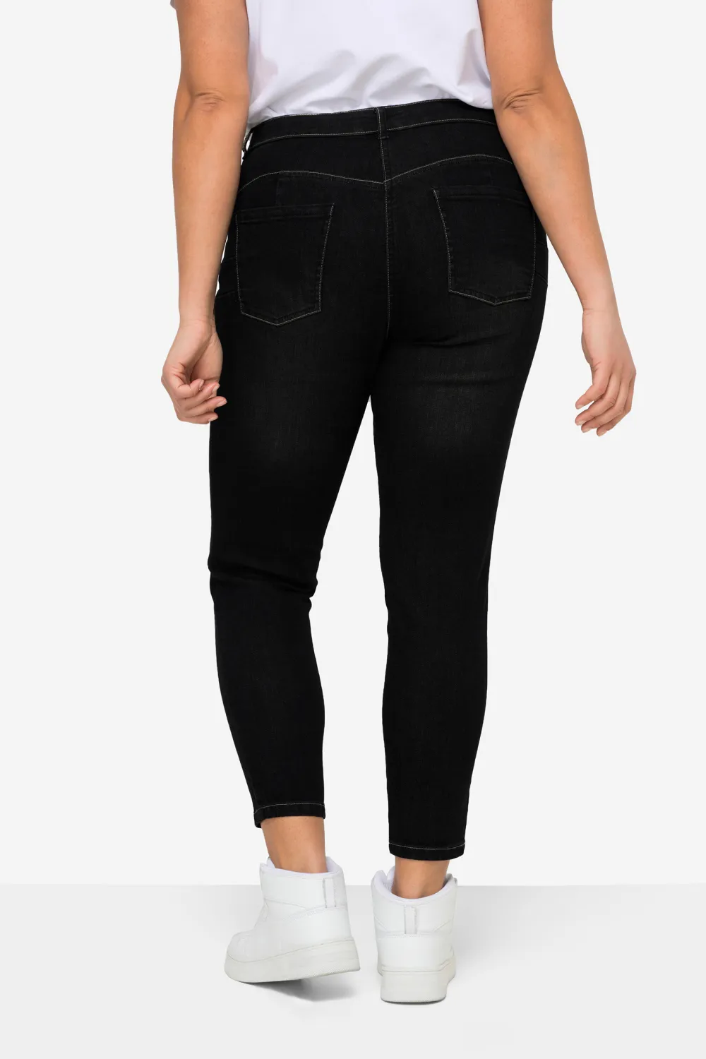 Solid Color Stretch Jeans