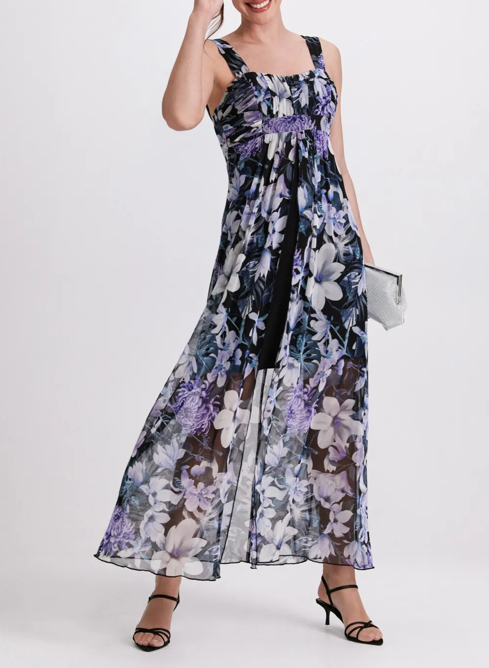 Chiffon Floral Print Dress