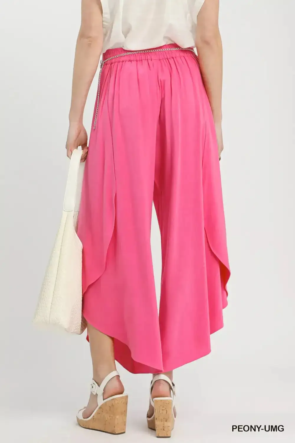 Everyday Flowy Asymmetrical Hem Wide Leg Pants