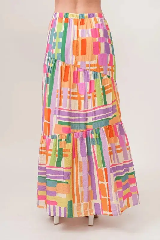 Tiered Why Maxi Skirt