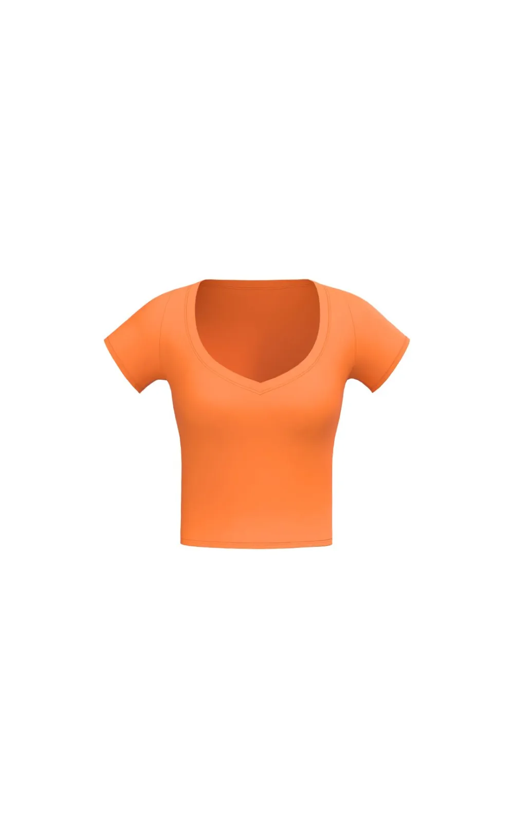 Cloud II? V Tee - Tangerine