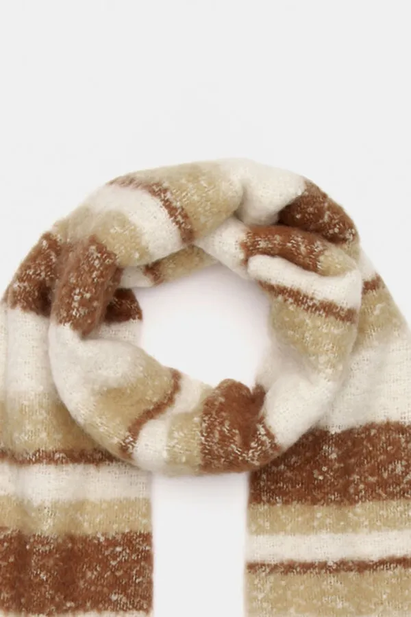 Vibrant Color Contrast Scarf