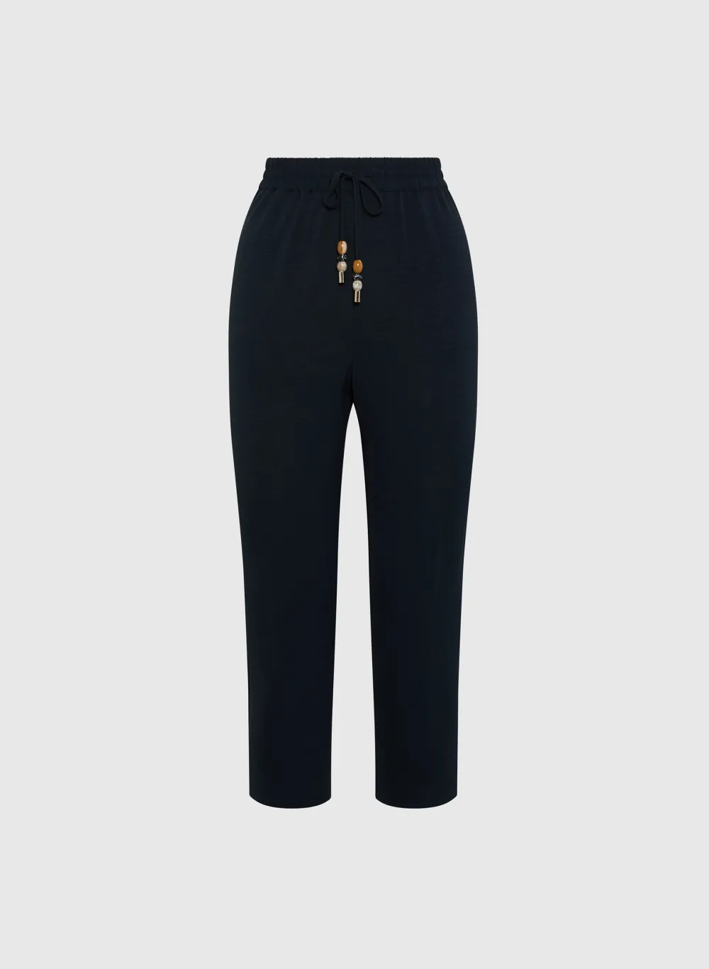 Drawstring Straight-Leg Pants