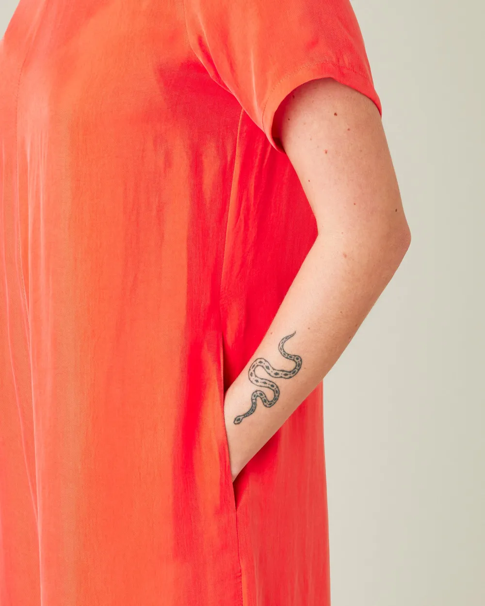 CORAL CUPRO JUMPSUIT