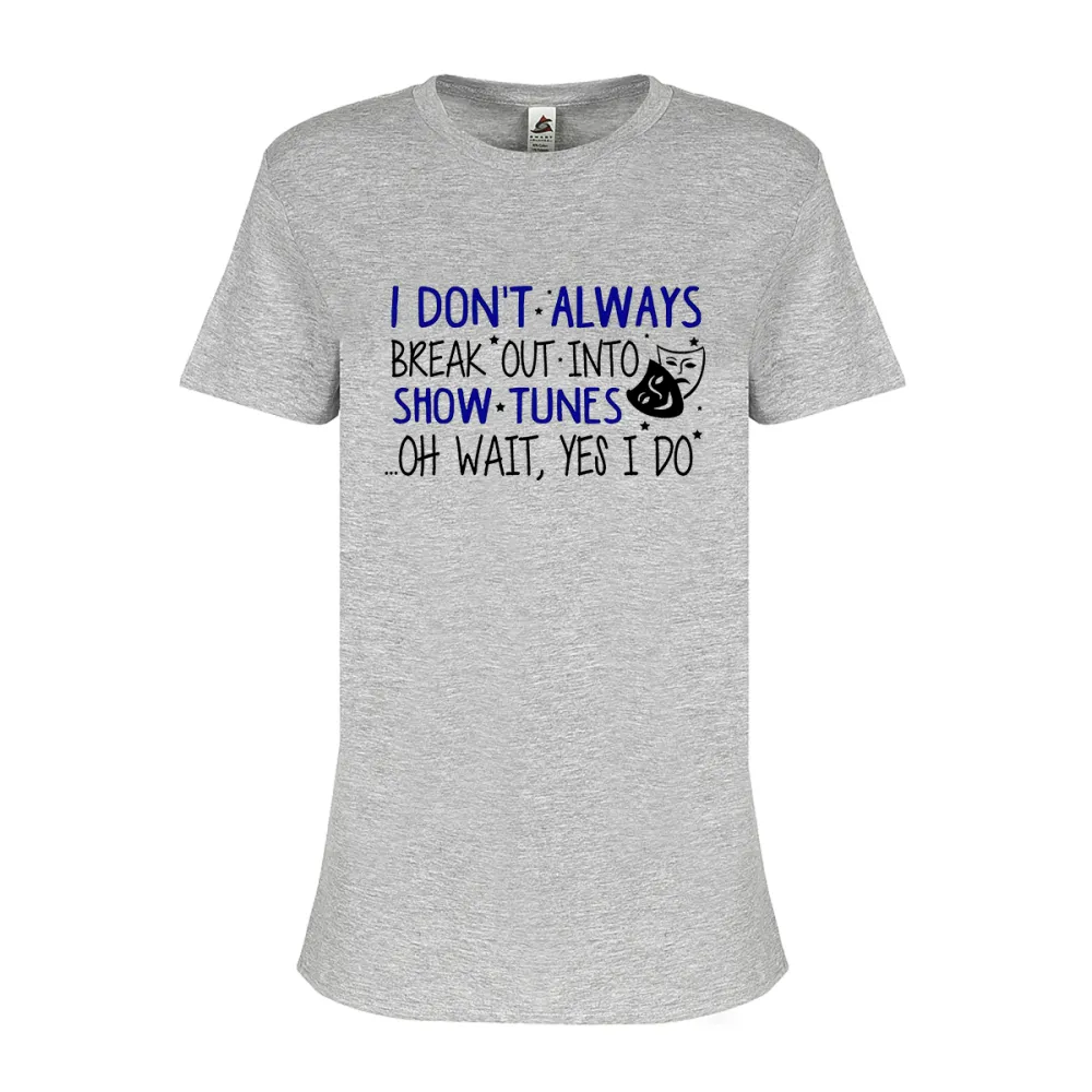 Women's Irregular Lettered T-shirt