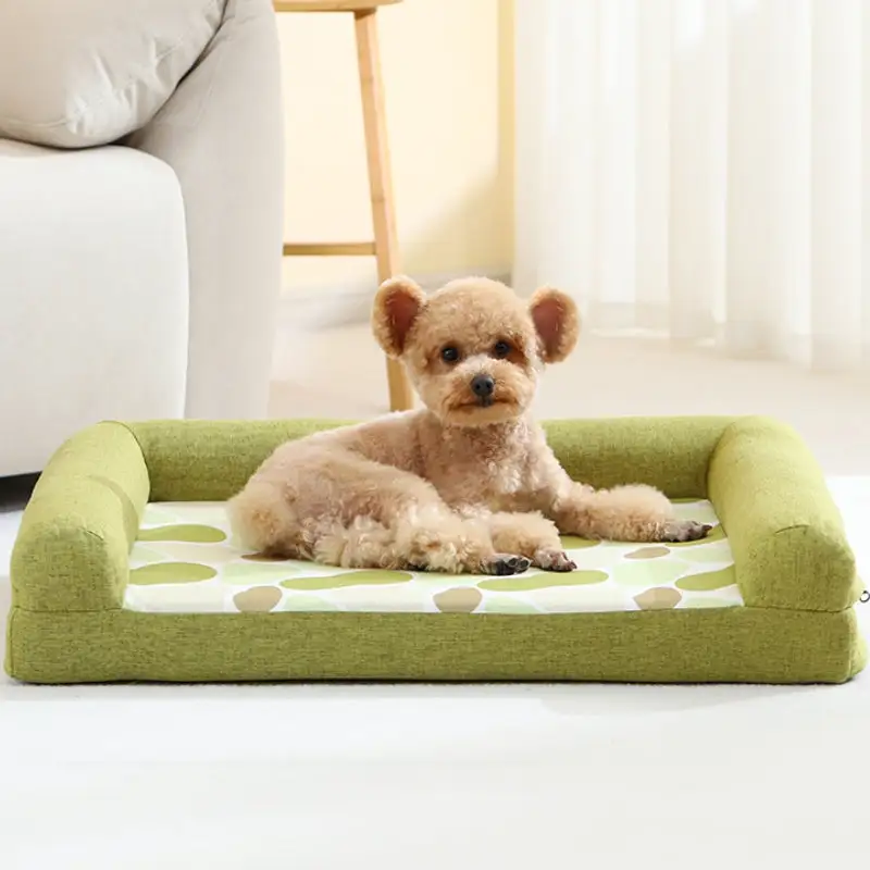 Full Support Cozy Orthopedic Bolster Dog Sofa Bed