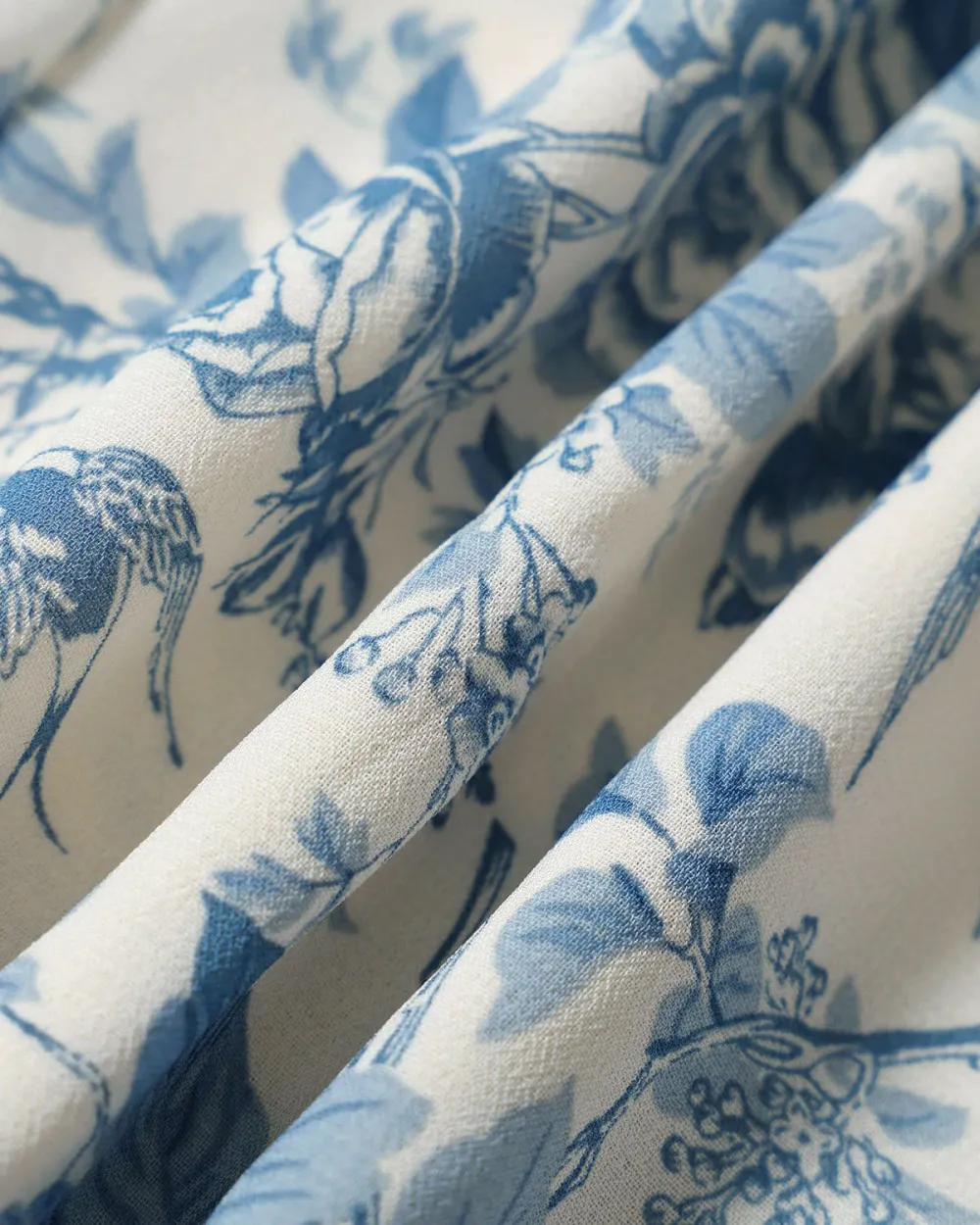Floral Print Powder Blue Dress