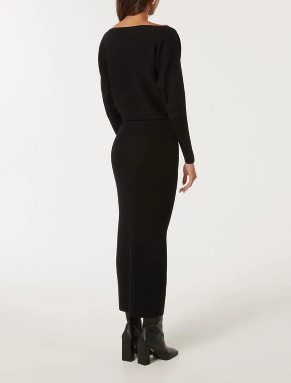 Off-Shoulder Midi Dress