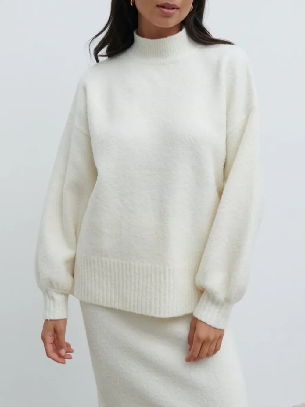 Balloon Sleeve Knit Jumper