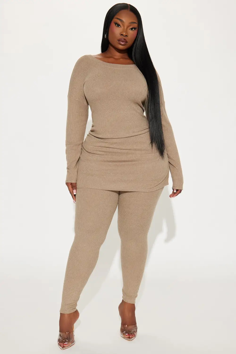 Watch Me Legging Set - Camel