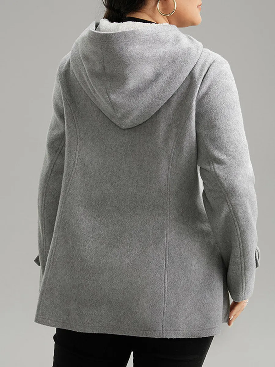 Gray horn button jacket