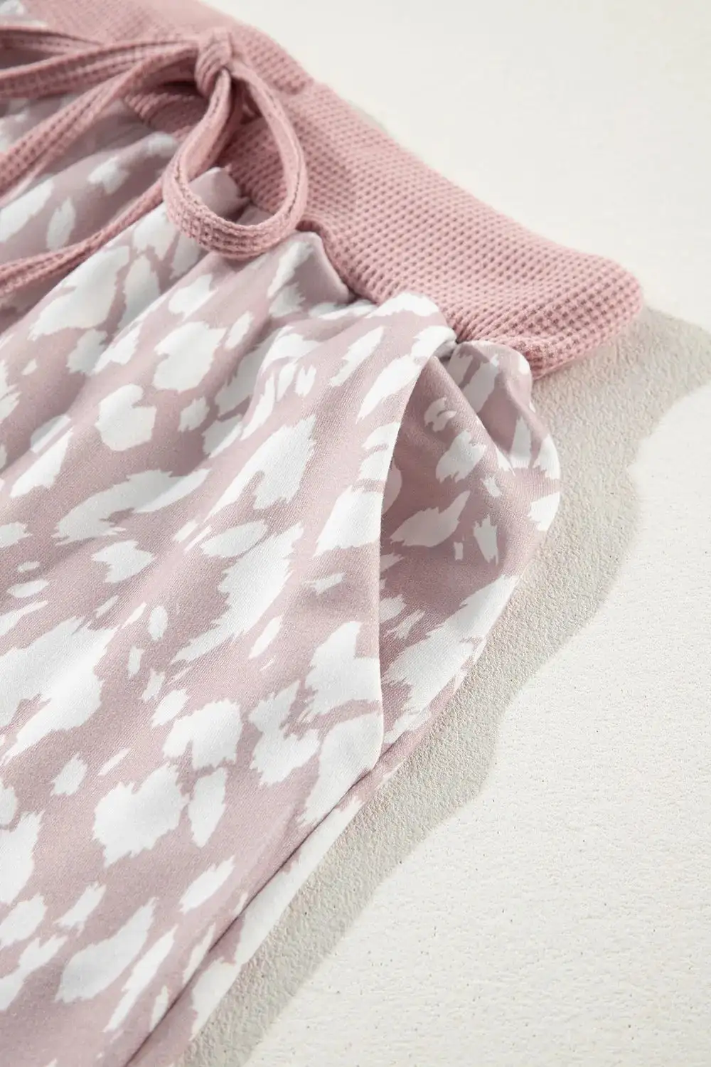 Abstract Print Drawstring Casual Shorts