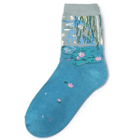 Water Lilies Art Socks