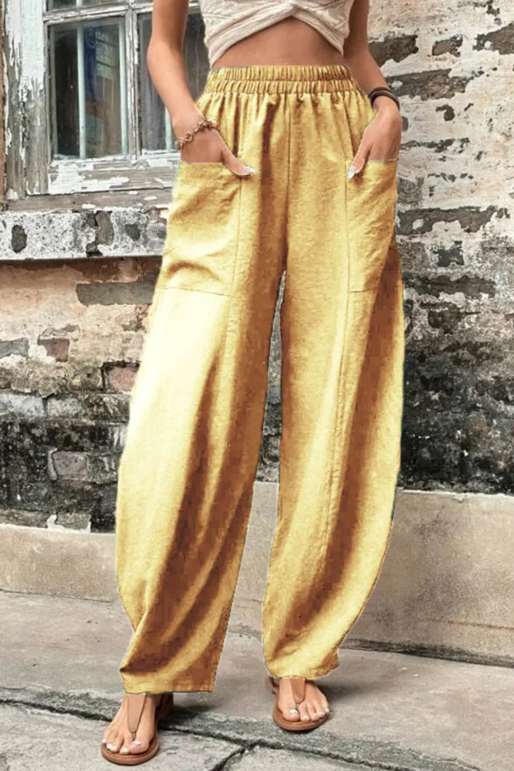 Pocketed Harem Everyday Pants