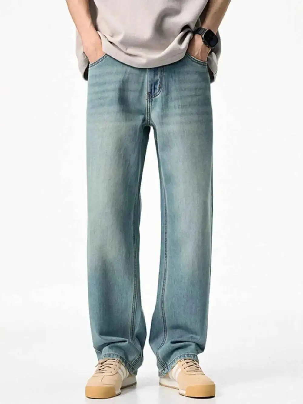 Clean Look Wash Relaxed Fit Jeans