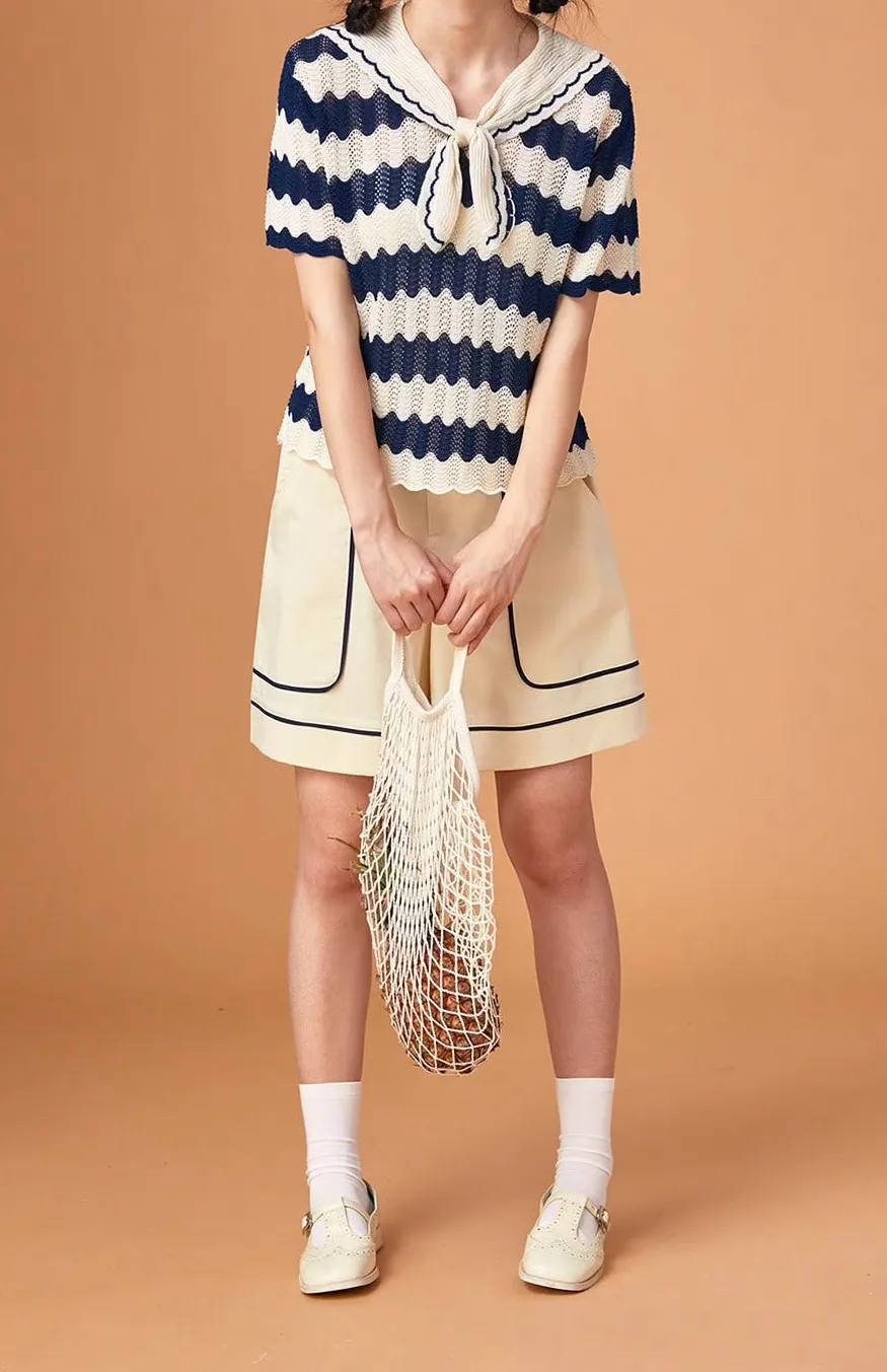 Cat Motif Shorts