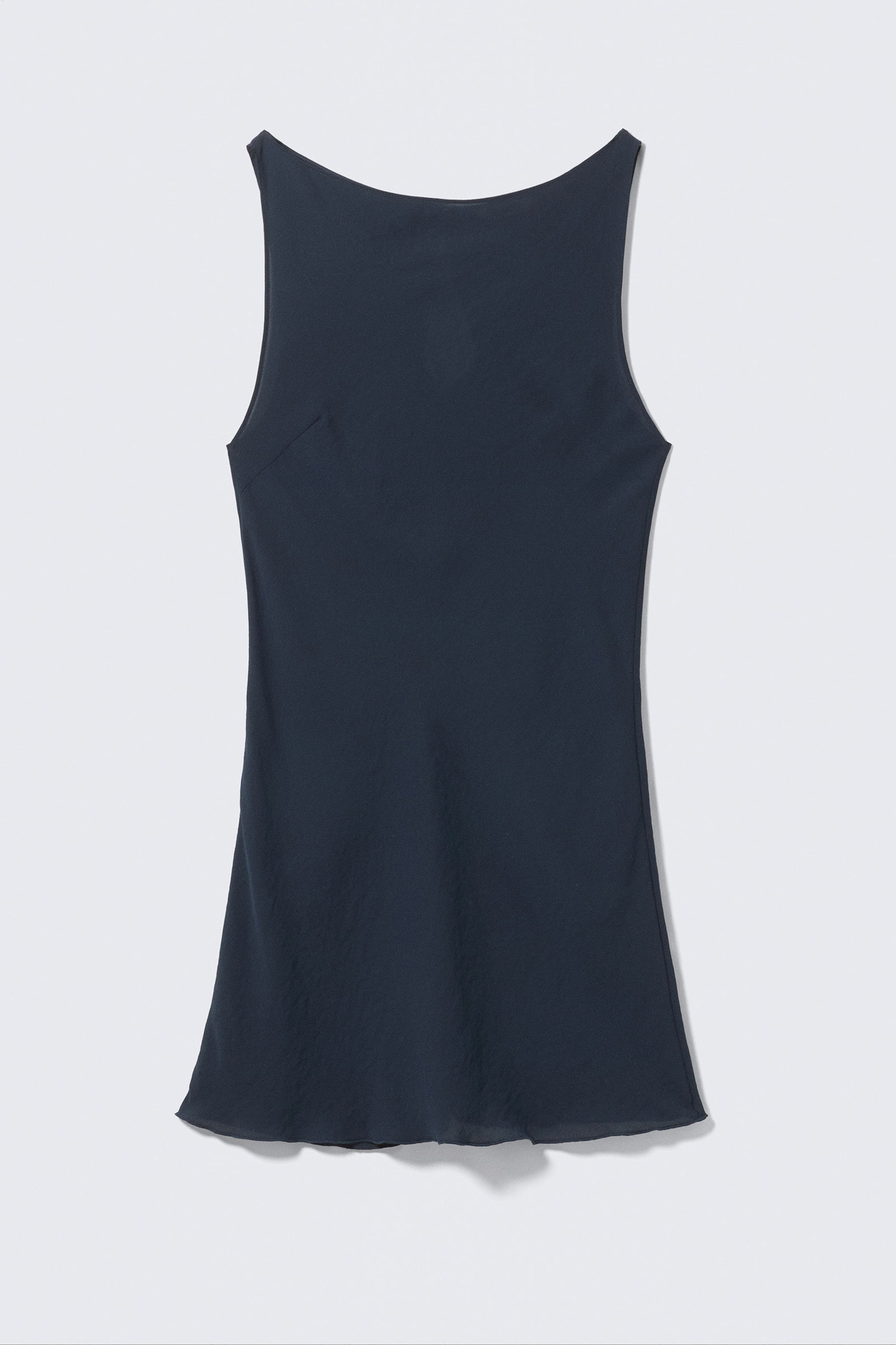 Boat Neck Sleeveless Dress