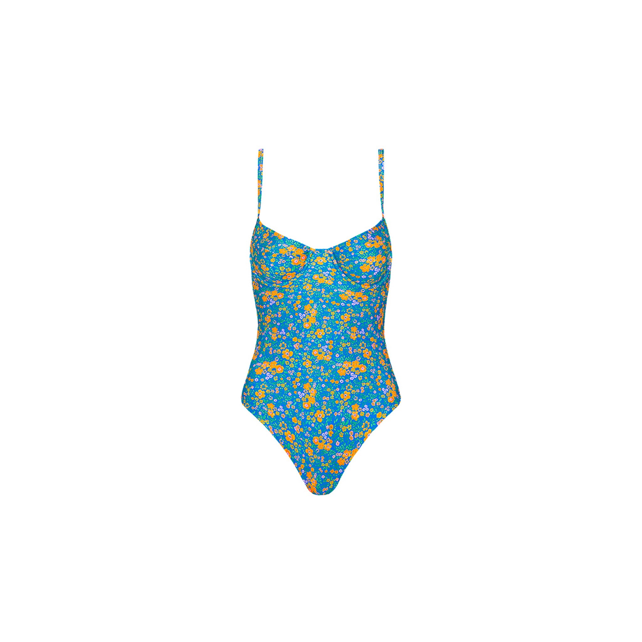 UNDERWIRE CHEEKY ONE PIECE - OCEAN POTION