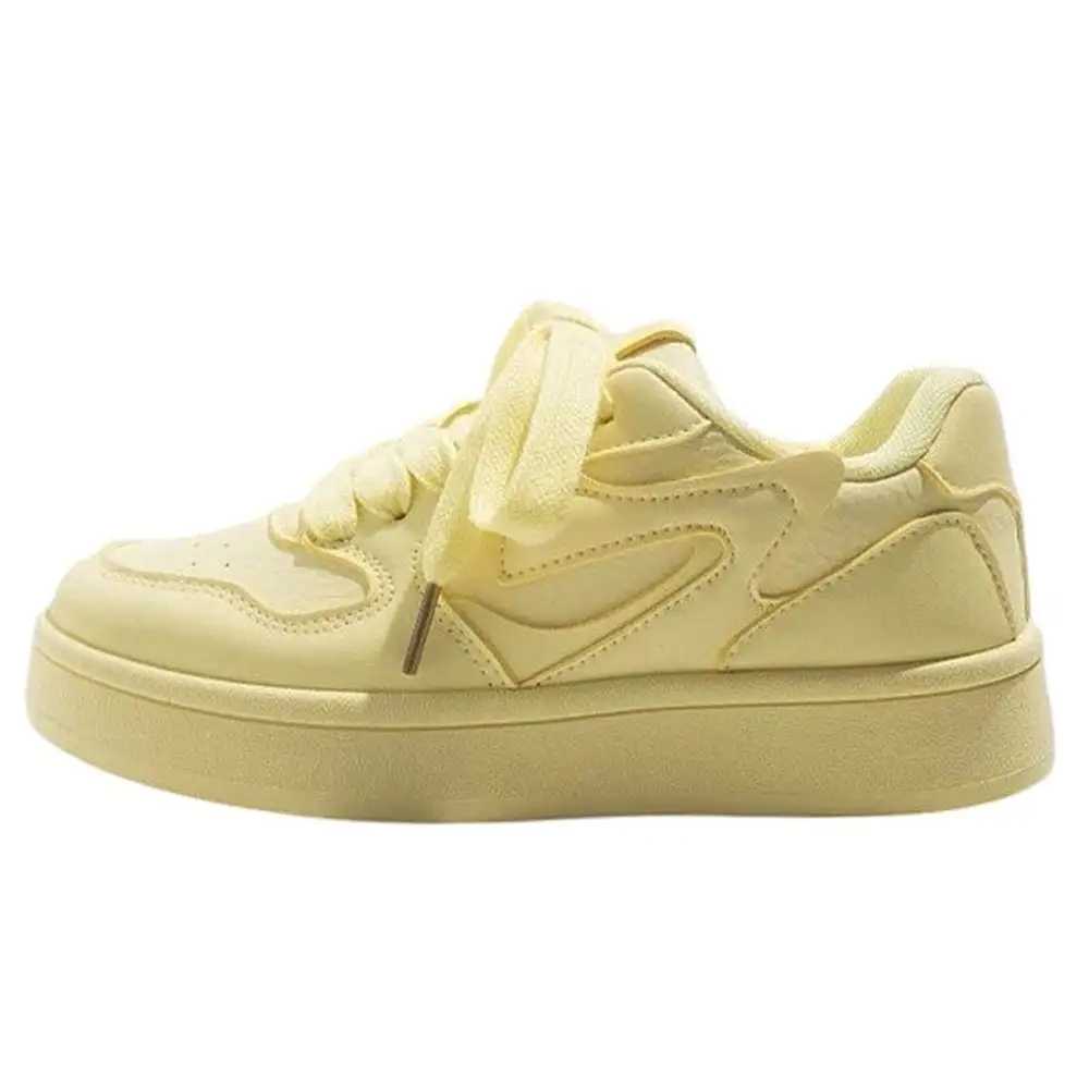 Self Made Skater Sneakers In Yellow