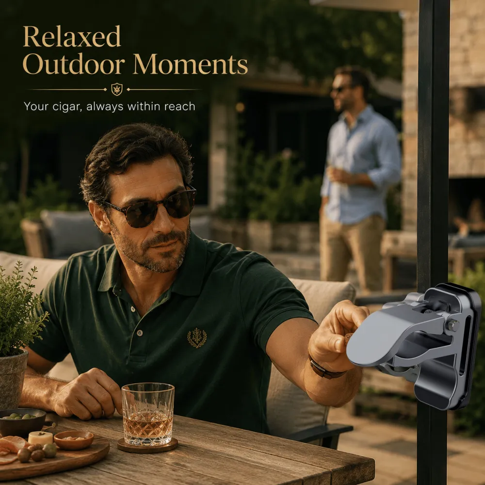 Magnetic Metal Cigar Holder Golf Cart Cigar Stand Fits 36-70 Ring Gauge Amazon Best Seller Export