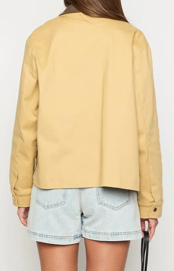 Contrast Canvas Jacket