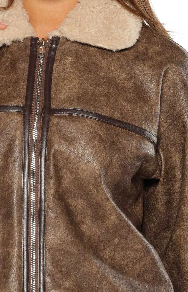 Leather Aviator Jacket