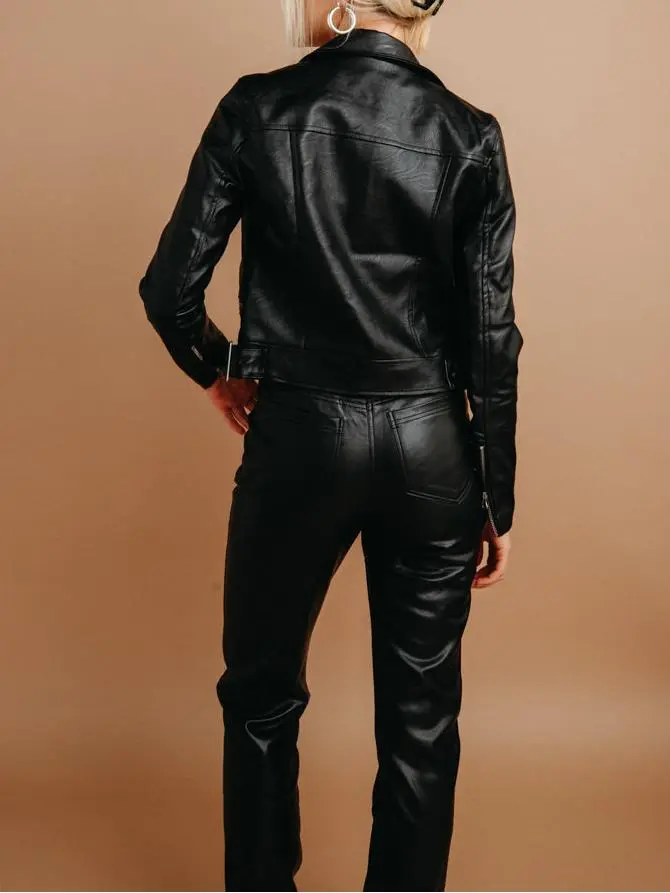 Faux Leather Jacket
