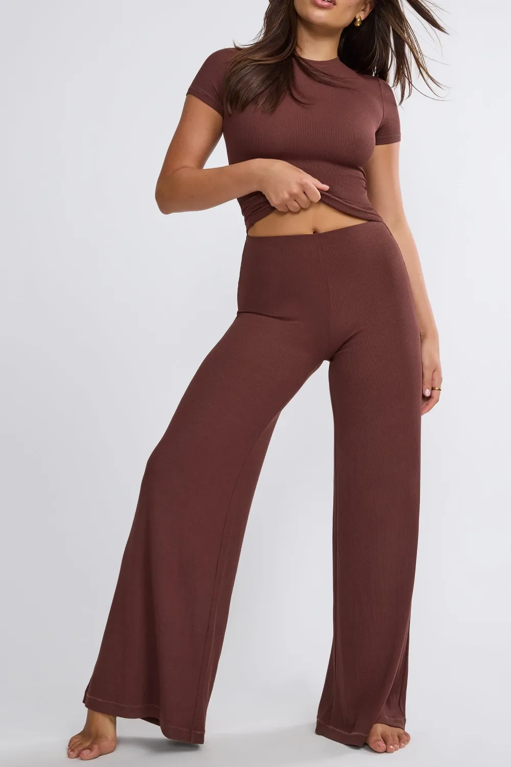 Daily Mid-Rise Straight Loose Women's Trousers