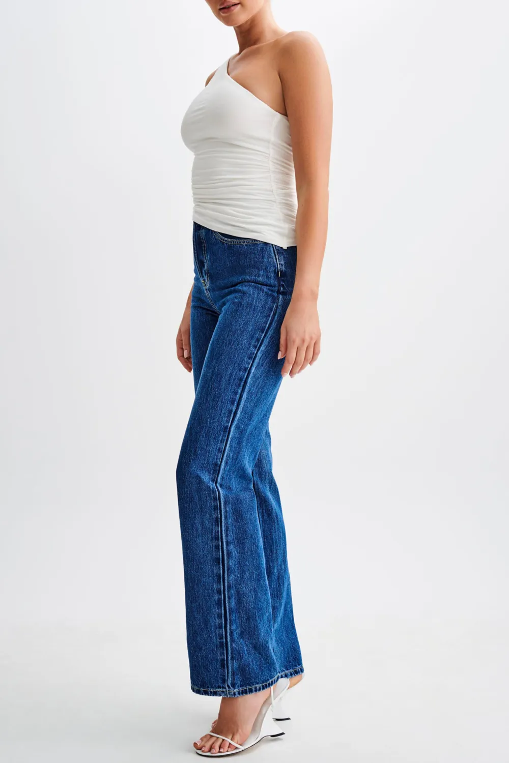 One Shoulder Modal Asymmetric Top