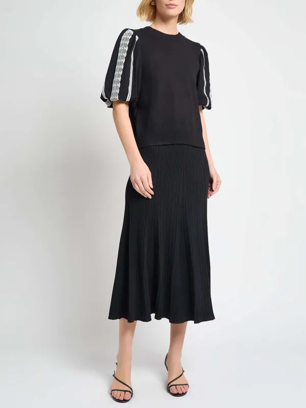 Ribbed Half Sleeve Shirt