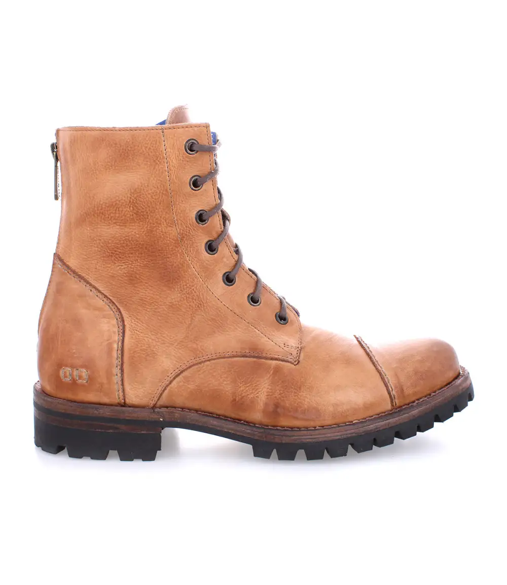 Lug Sole Back Zip Welted Rugged Ankle Boots