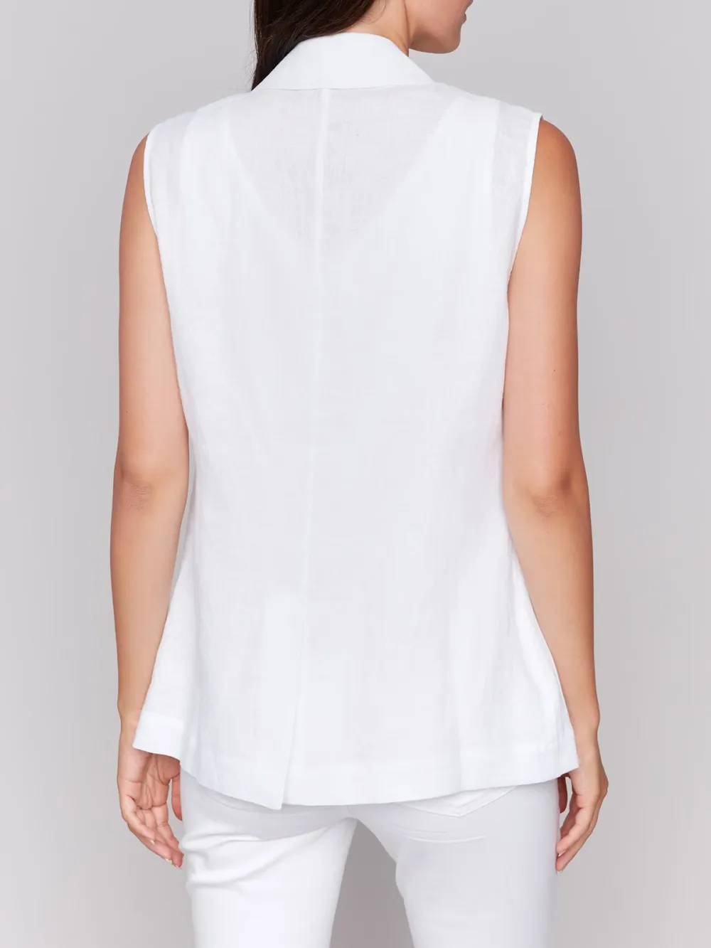 Solid Color Minimalist Blend Breathable Sleeveless Vest