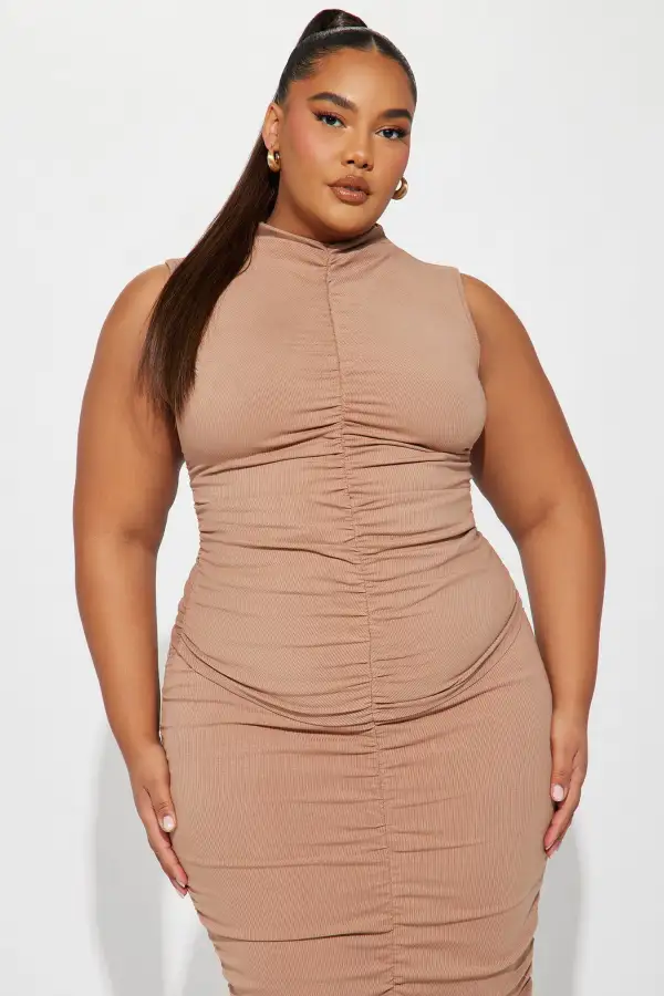Lilian Snatched Skirt Set - Nude