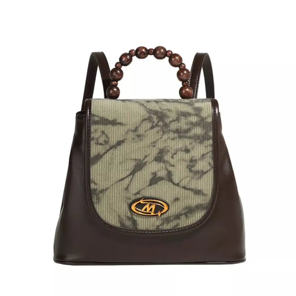 Flap Beaded Backpack