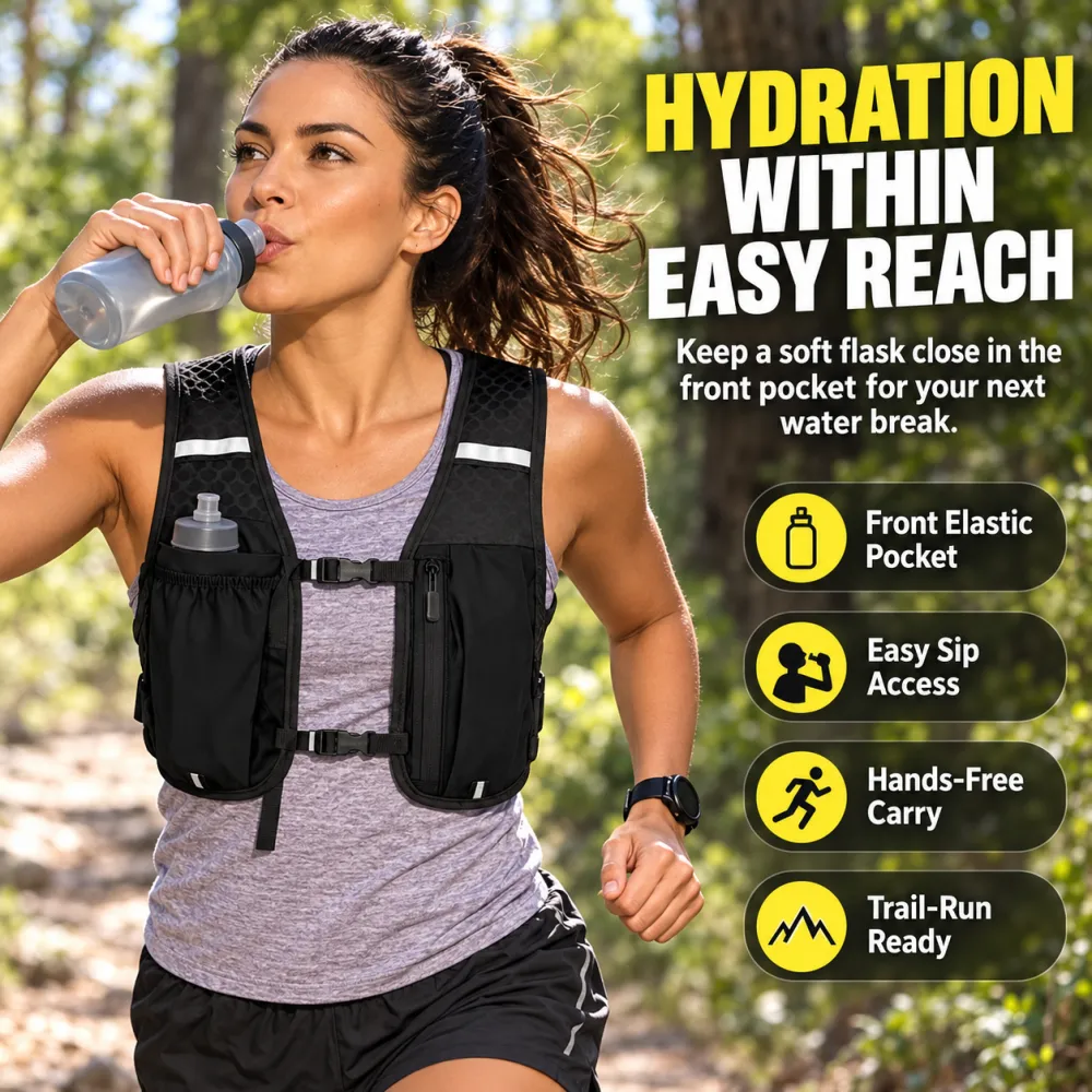Quick-Dry Outdoor Hiking Vest + Storage Bag
