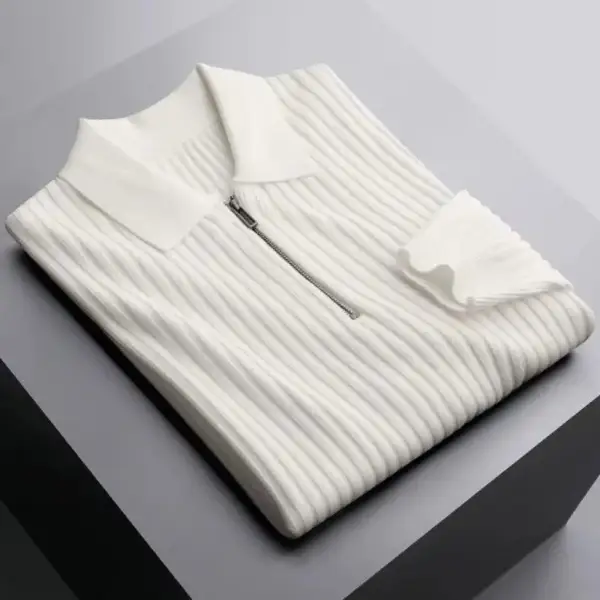 Soft Ribbed Knit Polo