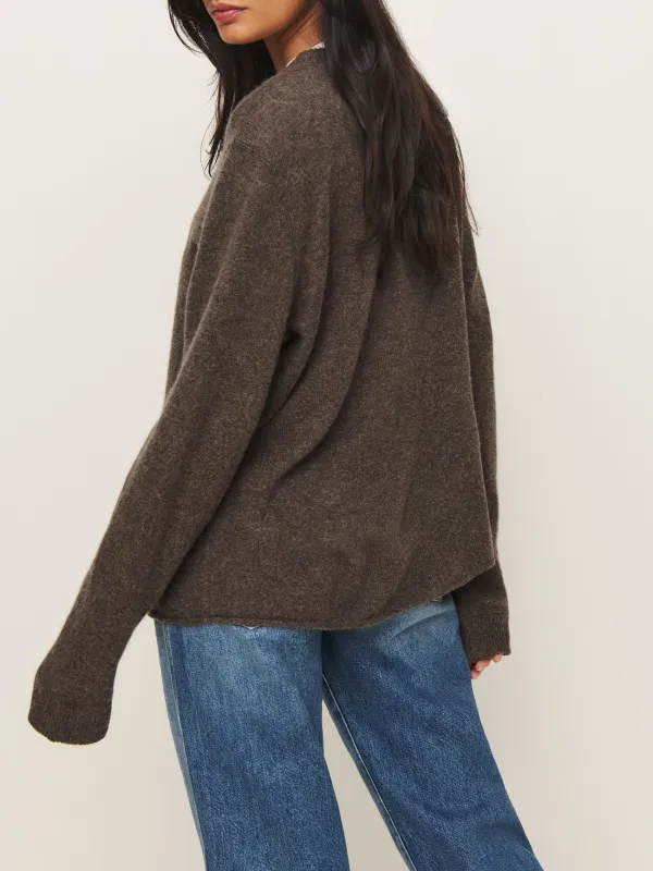Soft Texture Crew Neck Wool Sweater