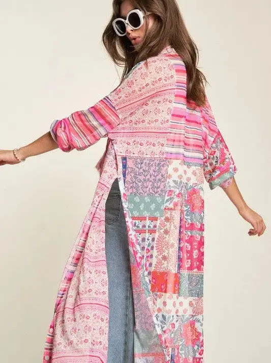 Walking on Sunshine and Pink Pathways Mesh Cover Up