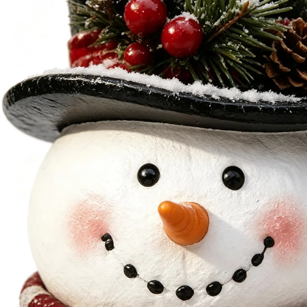 Christmas Bird Feeder, Hanging Lantern‑Style Snowman Bird Feeder