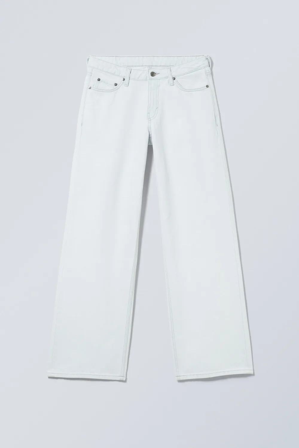 Button Up Wide Leg Jeans