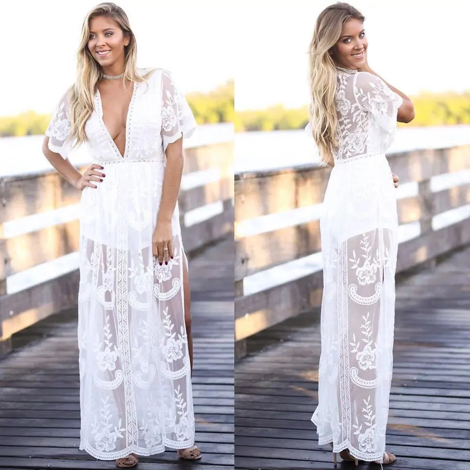 Lace Goddess Boho Maxi Dress