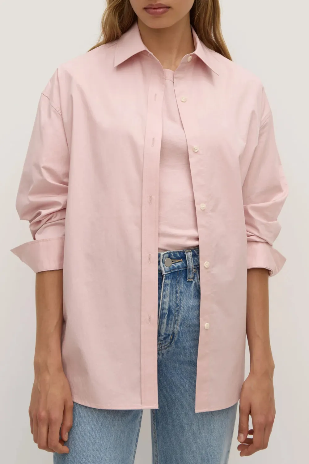 Long Sleeved Cotton Poplin Shirt