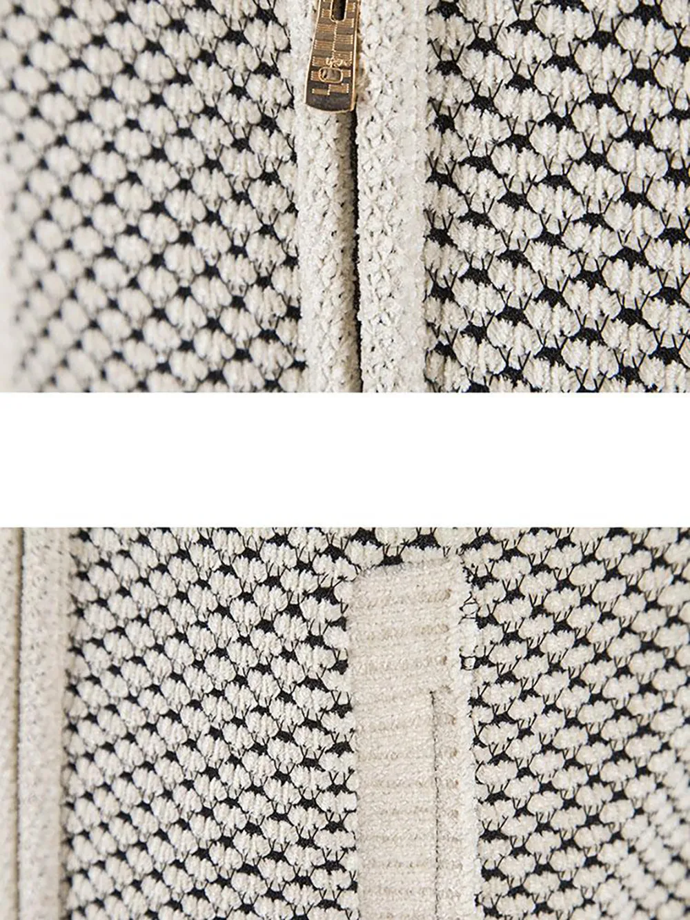 Teddy Lined Textured Hooded Cardigan