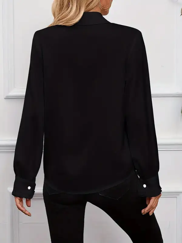 Ruffled Long Sleeve Blouse