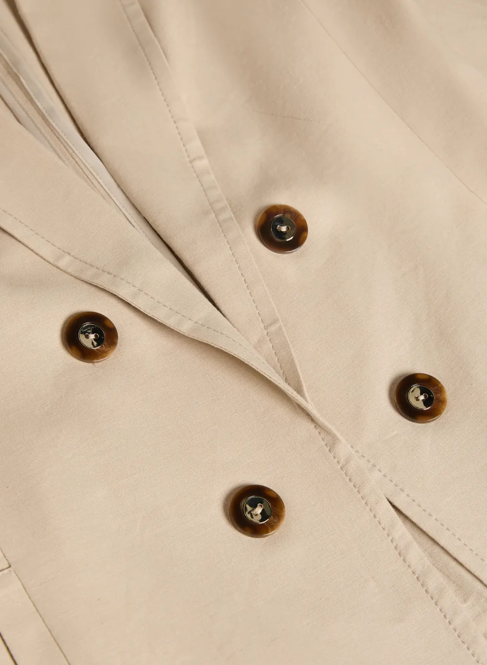 Simplified Linen Blazer