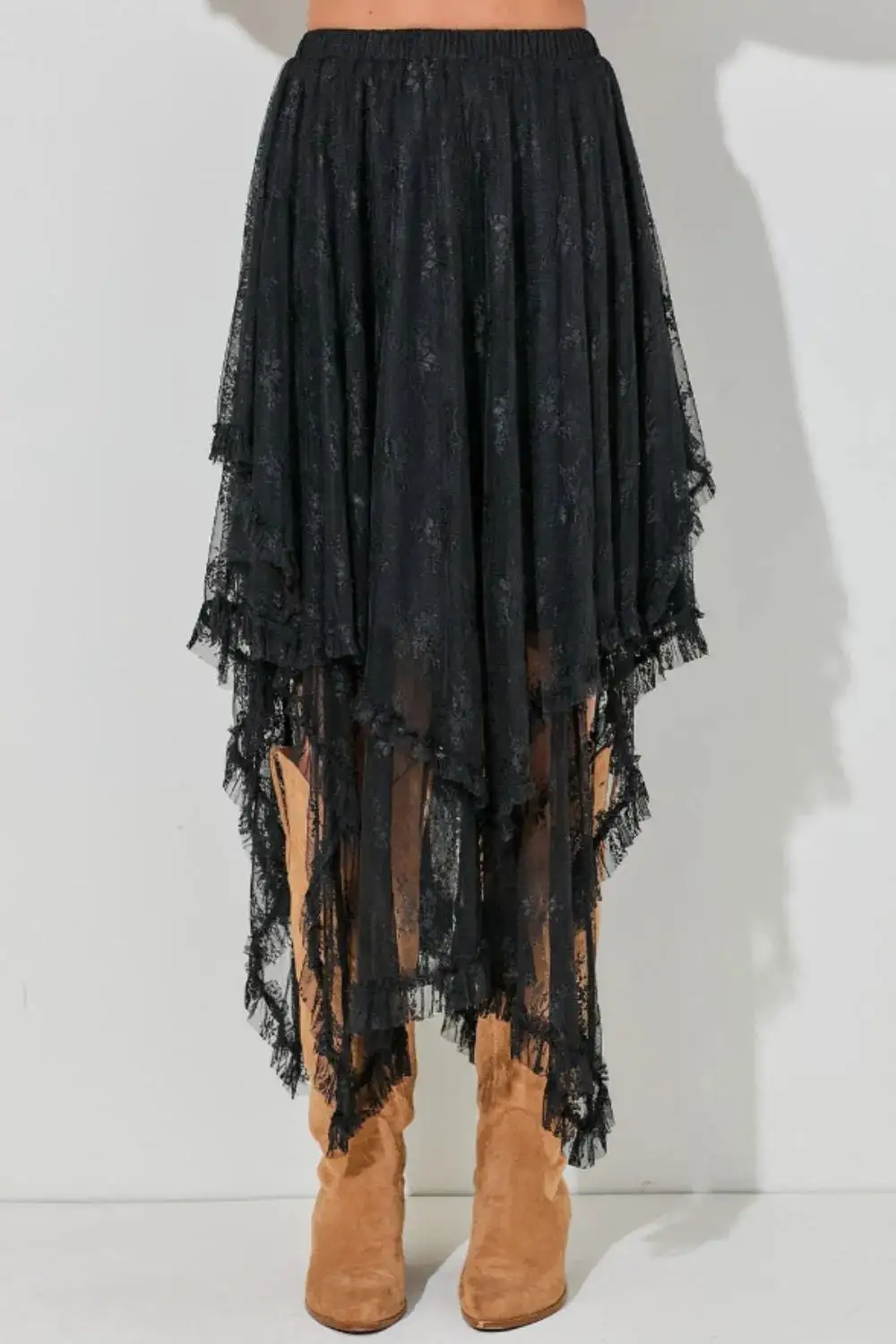 Lace Elastic Skirt