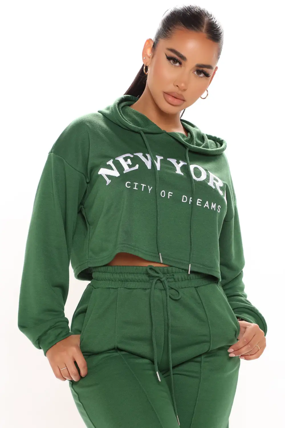 Having It My Way Pant Set - Hunter