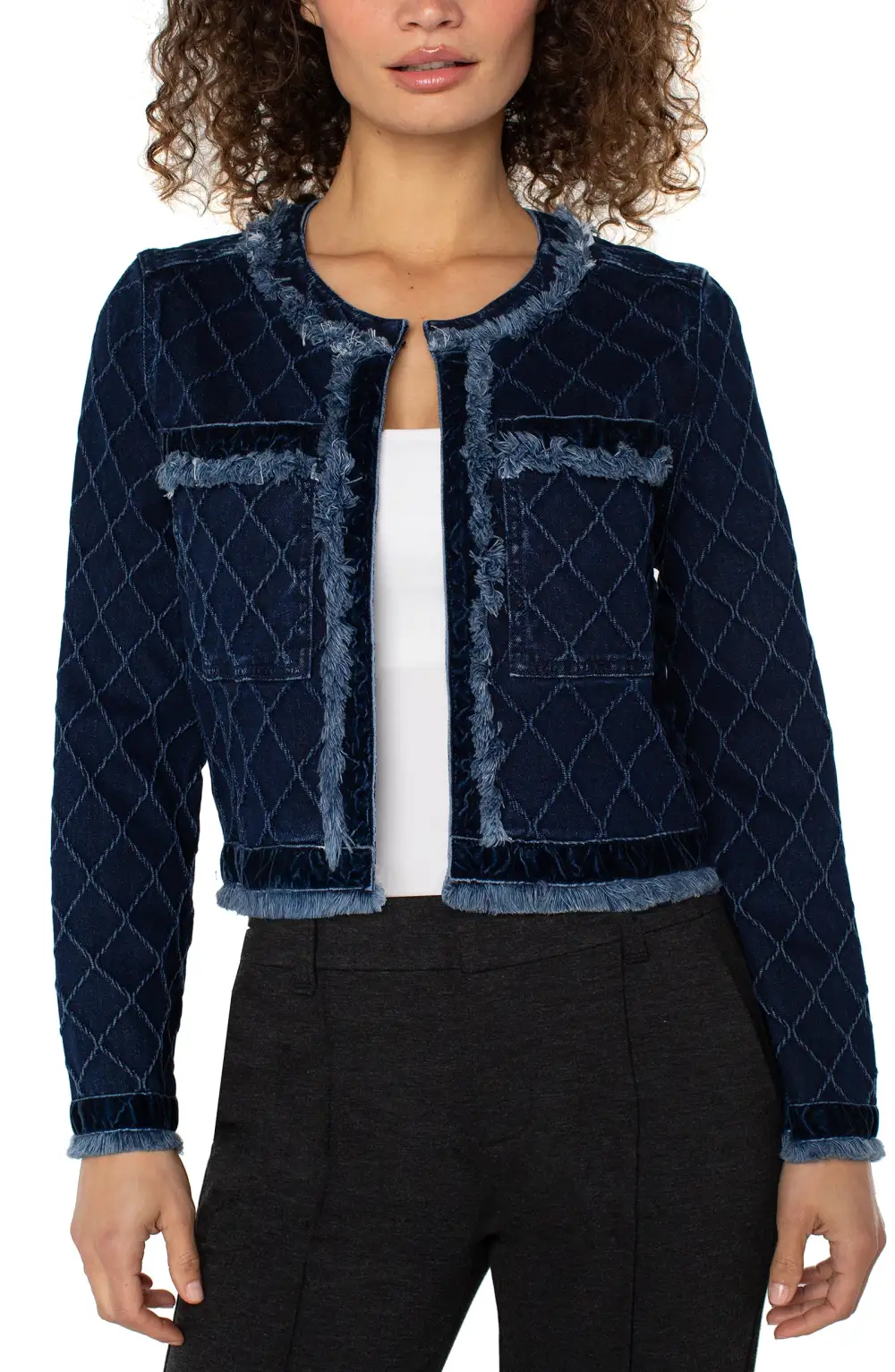Zip Front Button Front Jacket