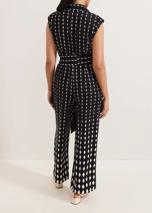 Everyday All-Match Geometric Print Women's Jumpsuit